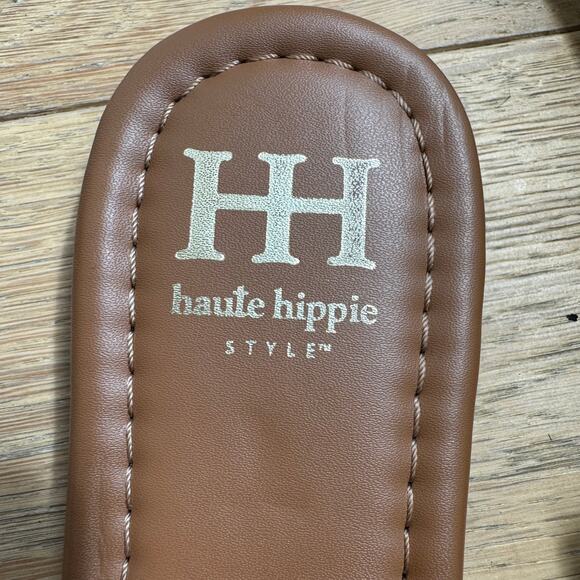 Haute Hippie Blue Aztec Embroidered Slide Sandals Size 8.5 - Picture 11 of 11